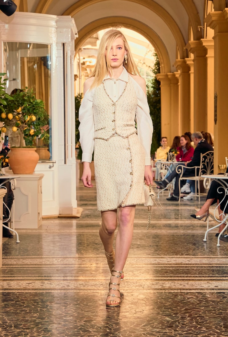 chanel 2025/26 Cruise lake como hightlight runway details looks italy story