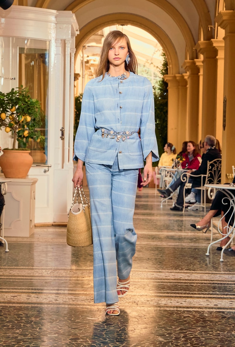 chanel 2025/26 Cruise lake como hightlight runway details looks italy story