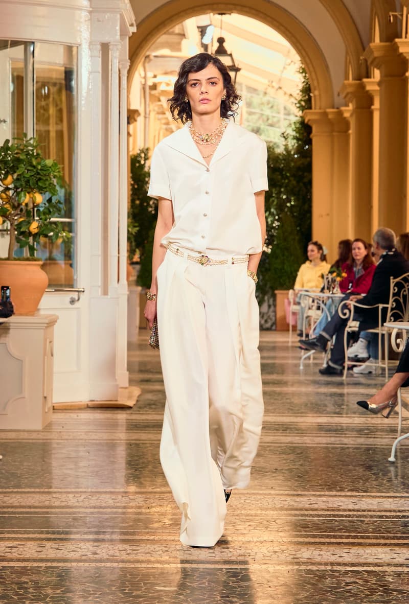 chanel 2025/26 Cruise lake como hightlight runway details looks italy story