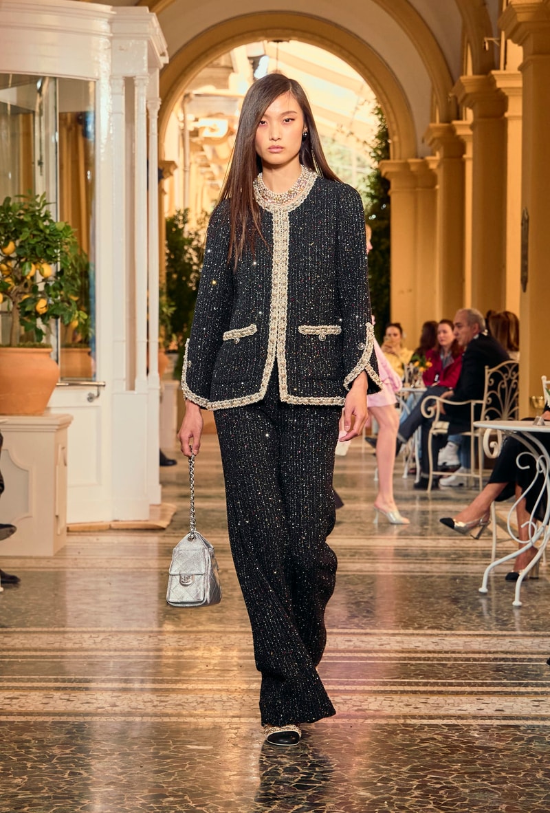 chanel 2025/26 Cruise lake como hightlight runway details looks italy story