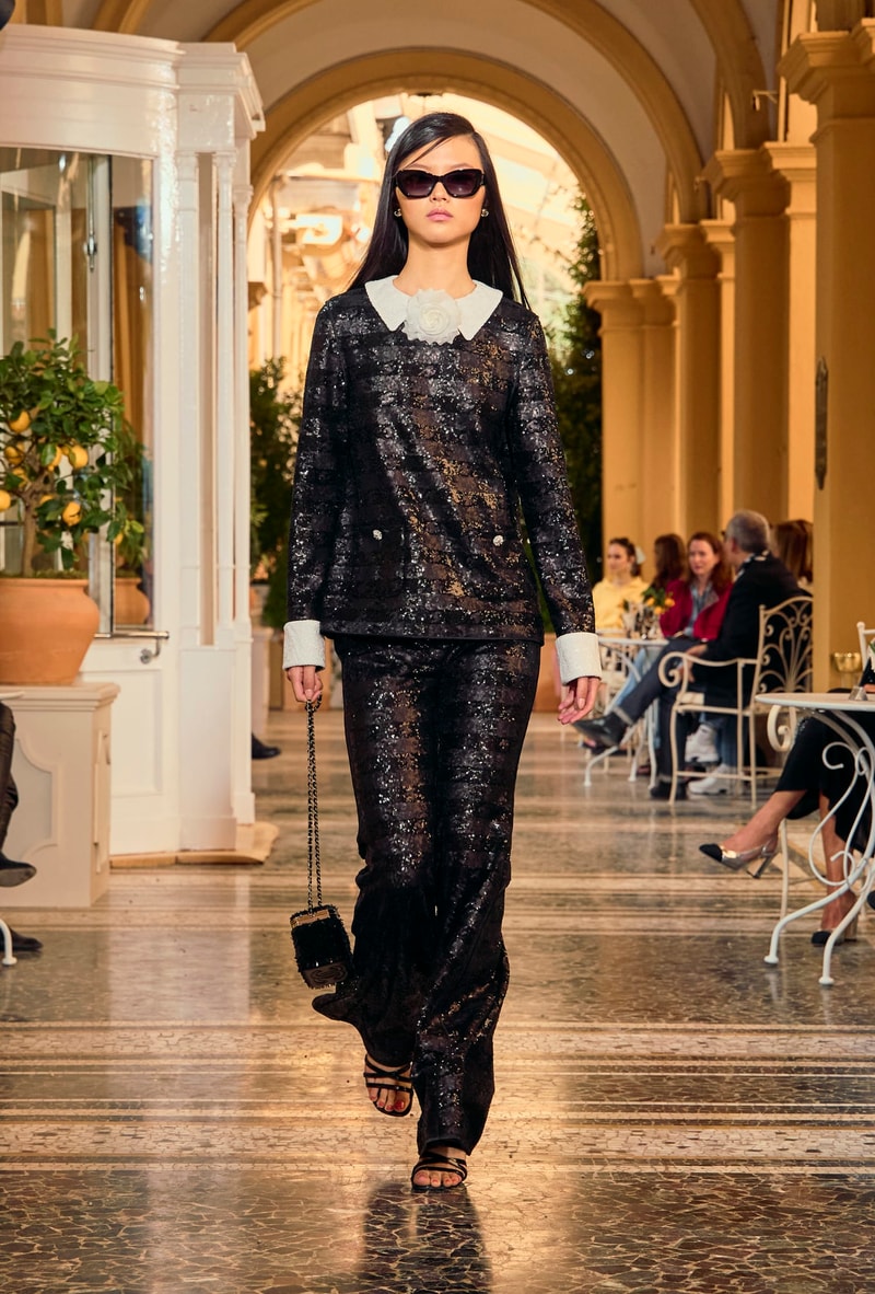 chanel 2025/26 Cruise lake como hightlight runway details looks italy story