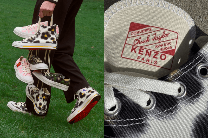 藏在迷彩中的小花：KENZO 驚喜聯名 Converse，這雙 Chuck 70 實搭又可愛！