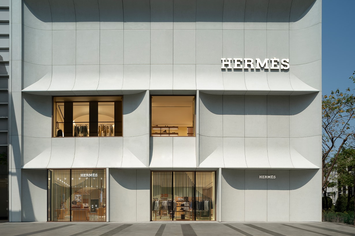 Hermès top city taichung reopen store design space detail