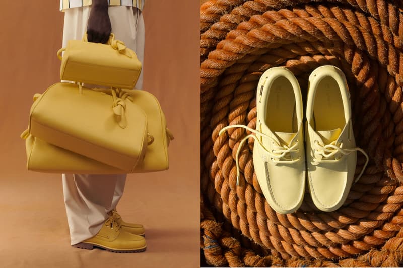 Jacquemus x Timberland 細節十足的「香蕉黃」帆船鞋，滿滿南法度假氛圍感！