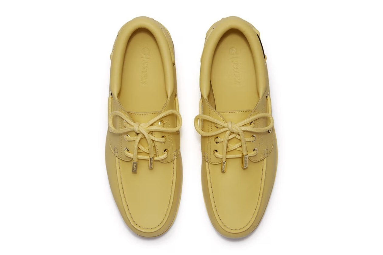 Jacquemus x Timberland 細節十足的「香蕉黃」帆船鞋，滿滿南法度假氛圍感！