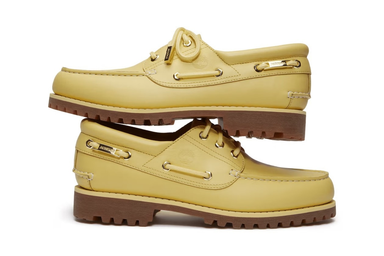 Jacquemus x Timberland 細節十足的「香蕉黃」帆船鞋，滿滿南法度假氛圍感！