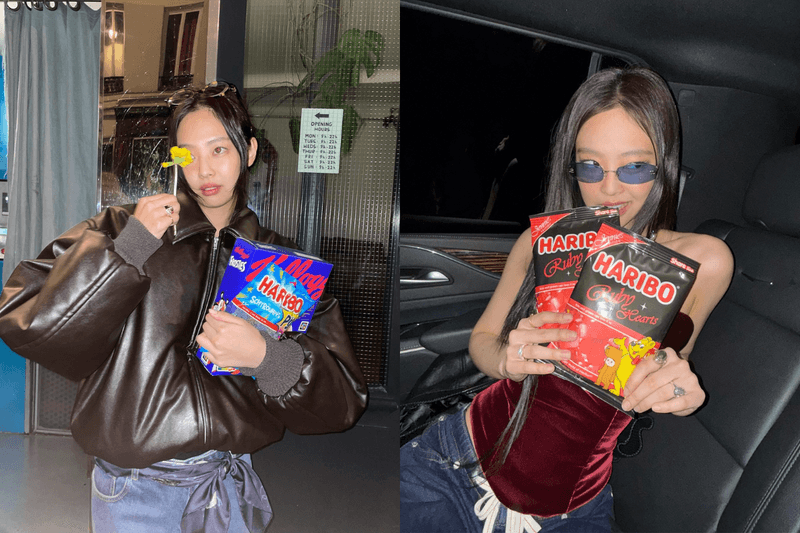 Jennie x HARIBO Collaboration Ruby Hearts Haribo gummies