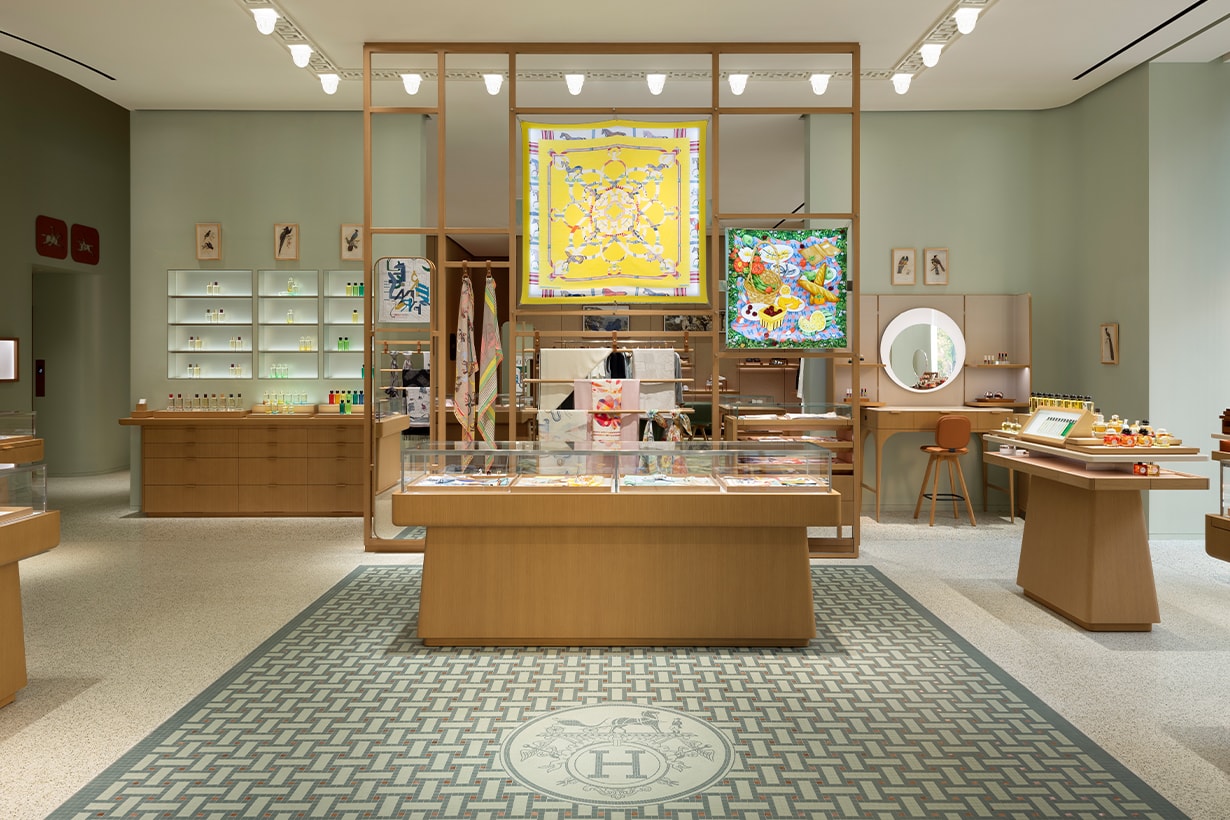 Hermès top city taichung reopen store design space detail