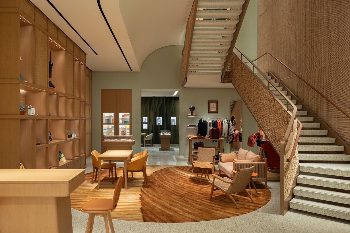 Hermès top city taichung reopen store design space detail