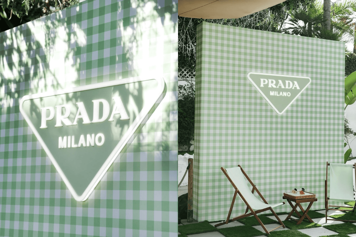 PRADA Beauty popup picnic Paradoxe Venchi gelato