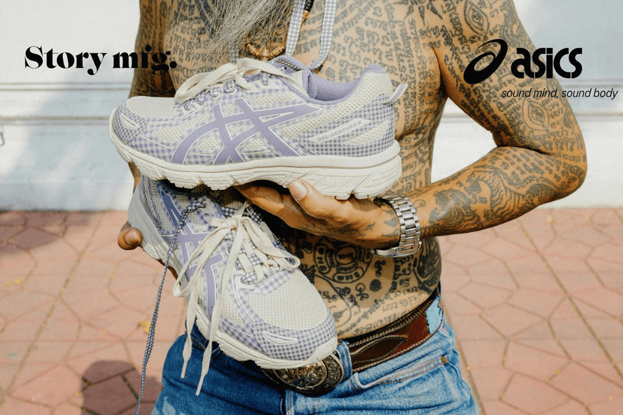 STORY mfg x ASICS Gel-Venture 6 Sneakers info