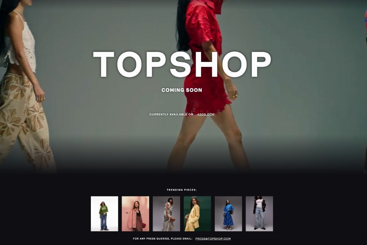 Topshop 神秘回歸預告引發粉絲熱議,實體店復活有望?