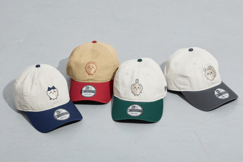 New era X chiikawa 超萌聯名來襲:棒球帽、平沿帽、迷你鑰匙圈...又被這幾隻小可愛燒到啦!