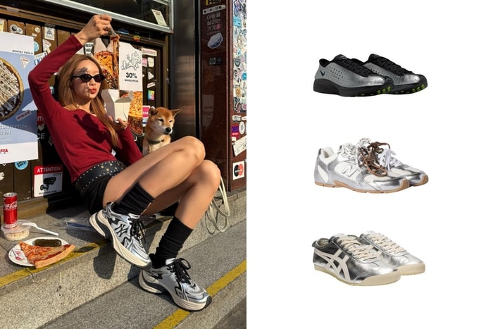 韓國女生穿搭率 100%!推薦 10+款高質感銀色運動鞋,未來感金屬光澤意外地百搭!
