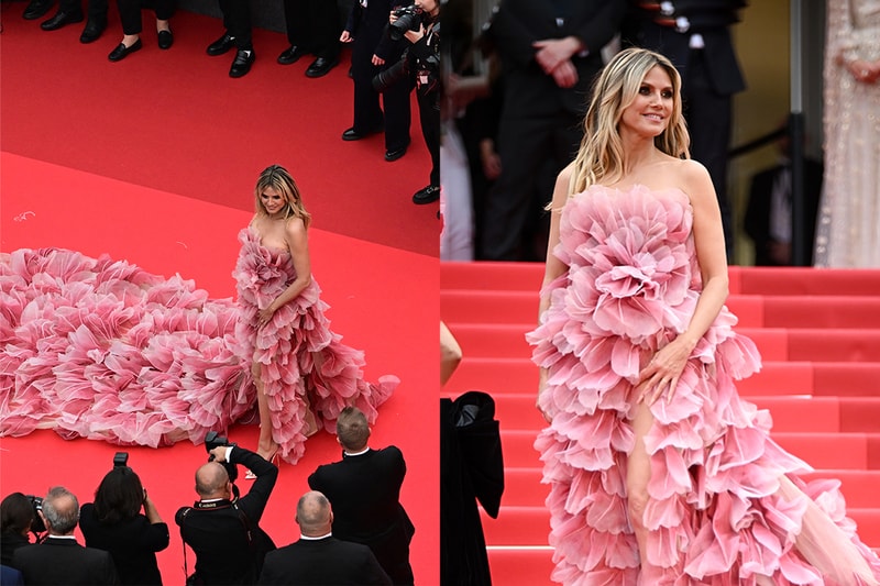 坎城才開展第一天，Heidi Klum 仍挑戰了新的服裝禁令！女星的紅毯戰場更重要？