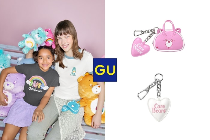 GU x Care Bears 聯乘系列可愛登場：讓人少女心爆發的小熊 Pouch 袋，衣服還提供親子尺寸！