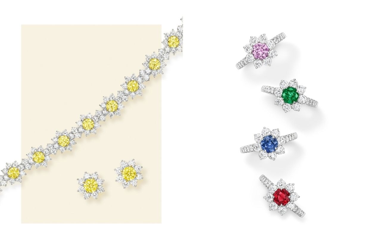 HARRY WINSTON 花卉主題珠寶系列，點亮你的夏日風采！
