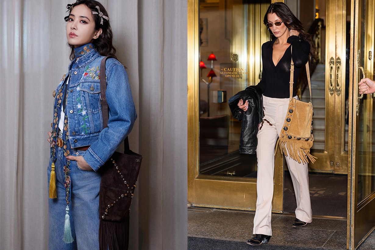 valentino Nellcôte fringes bag 2025 summer bella hadid jolin