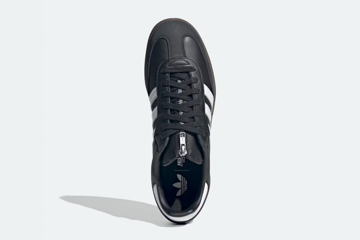 adidas originals samba jeremy scott first black zip detail release june