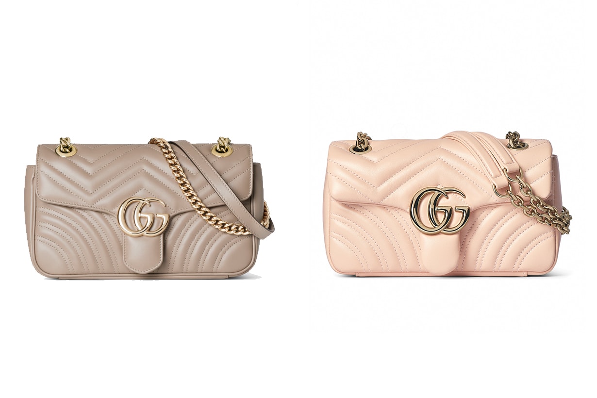 gucci GG Marmont new 2025 difference chain leather sorbet