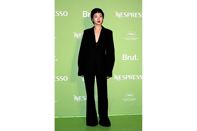 kim go eun cannes red carpet party chanel lemaire outfit Nespresso