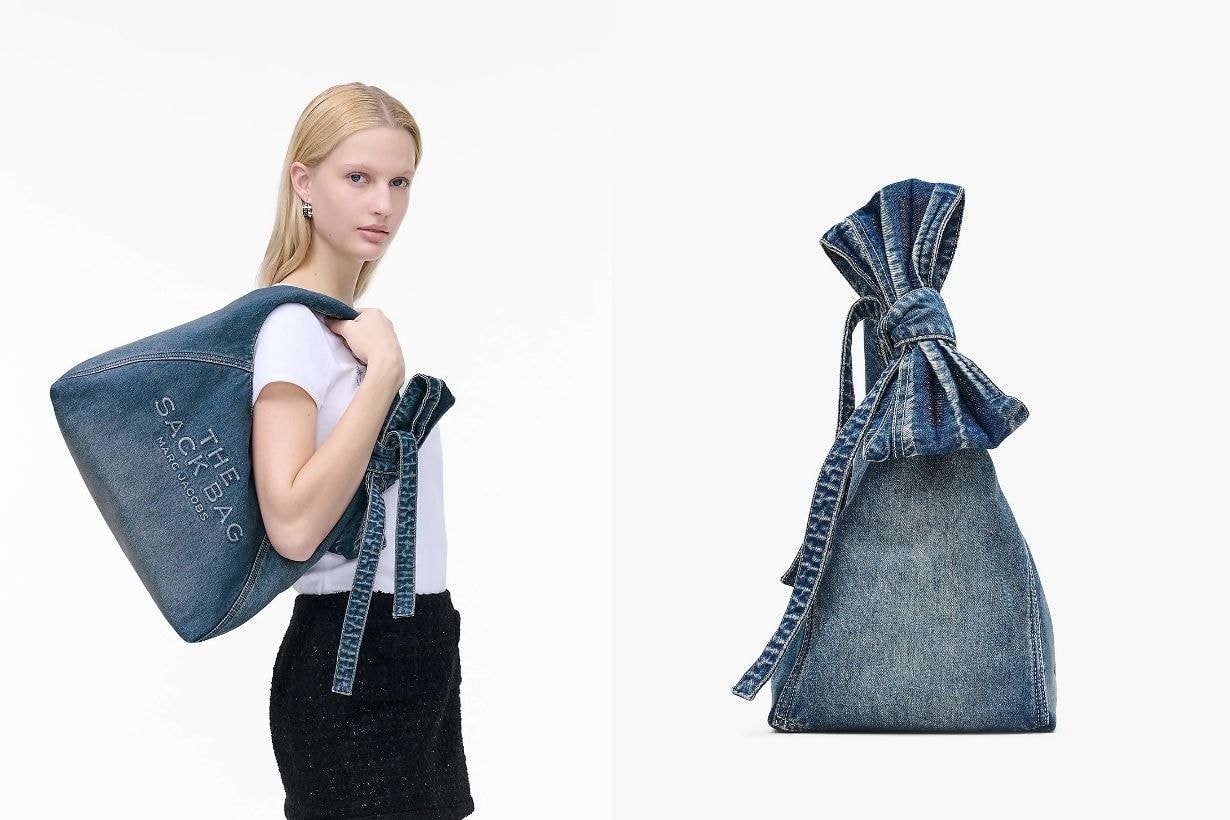 Marc Jacobs 復古牛仔蝴蝶結 Sack Bag，360 度無死角的可愛！