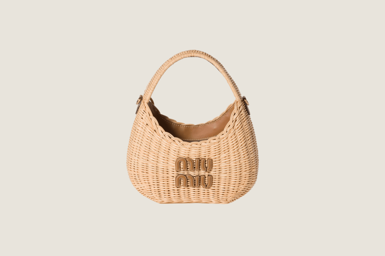 miu miu summer style Handbags Ivy Wander Beau woven fabric
