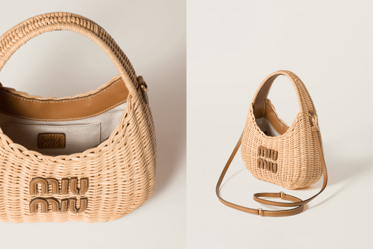 miu miu summer style Handbags Ivy Wander Beau woven fabric