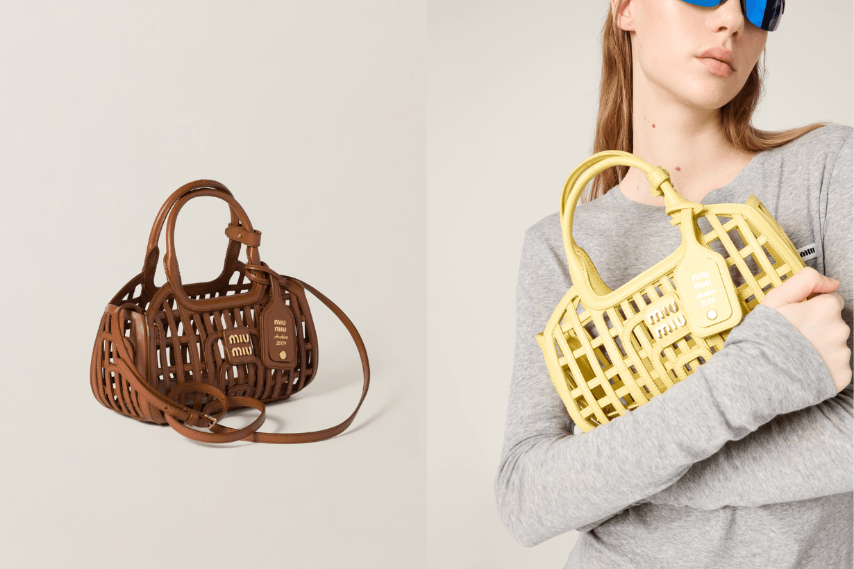 miu miu summer style Handbags Ivy Wander Beau woven fabric