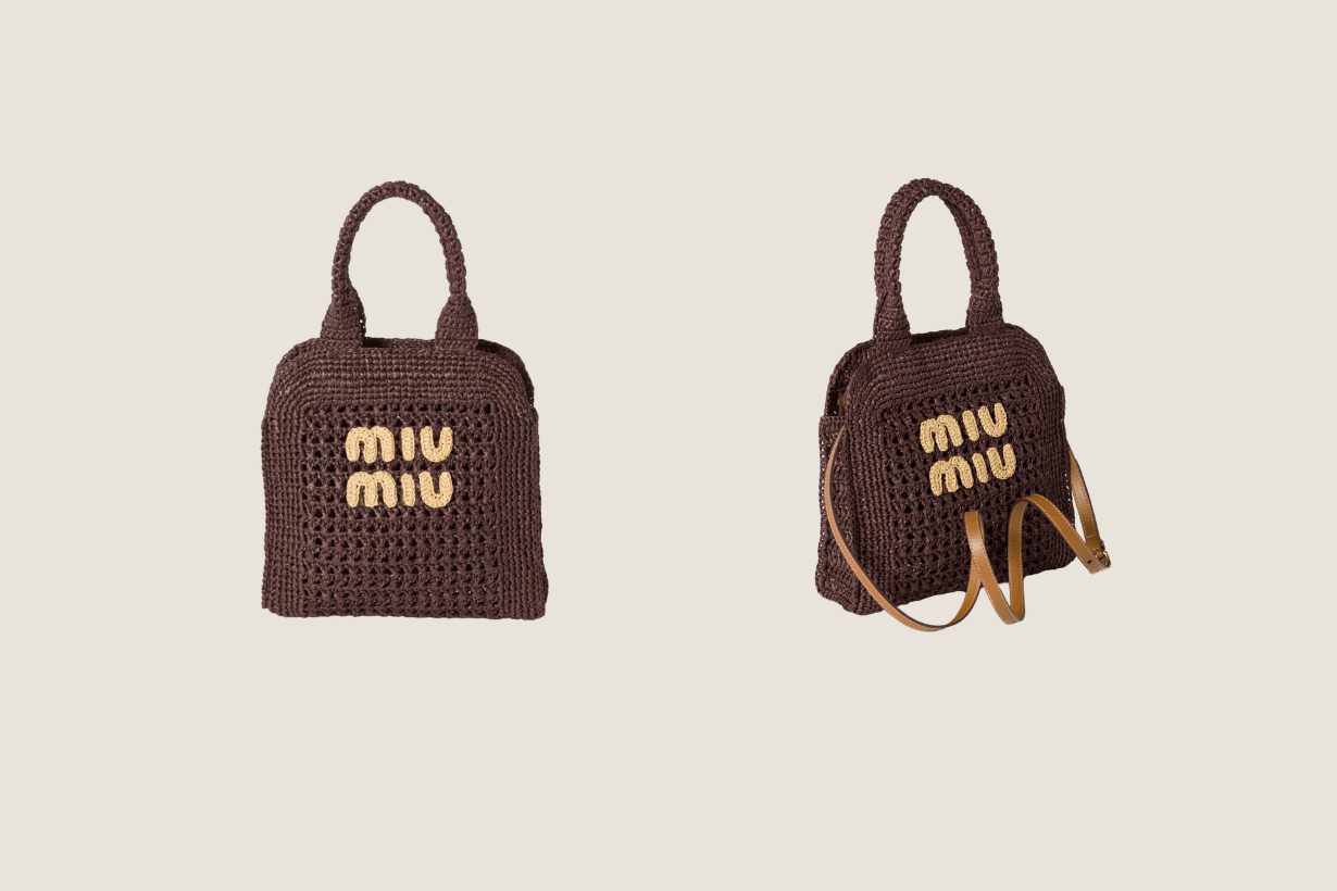 miu miu summer style Handbags Ivy Wander Beau woven fabric
