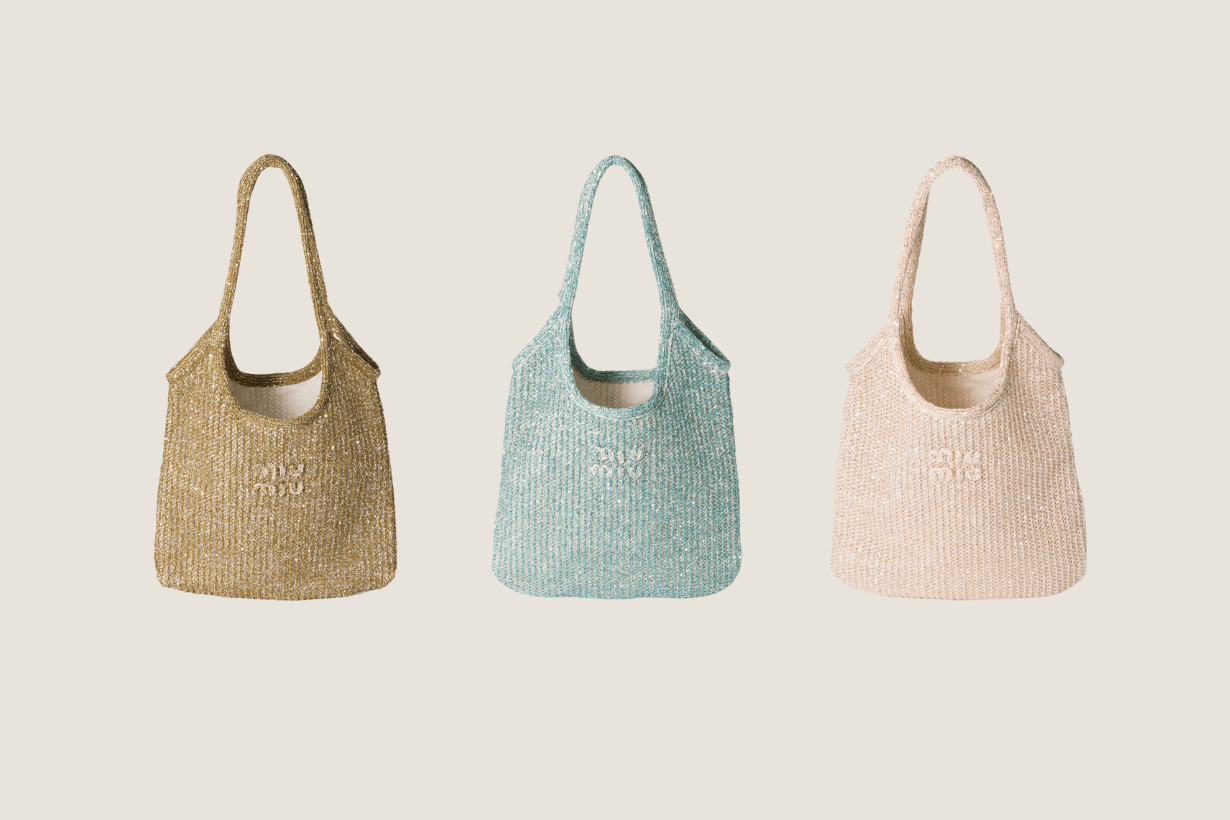 miu miu summer style Handbags Ivy Wander Beau woven fabric
