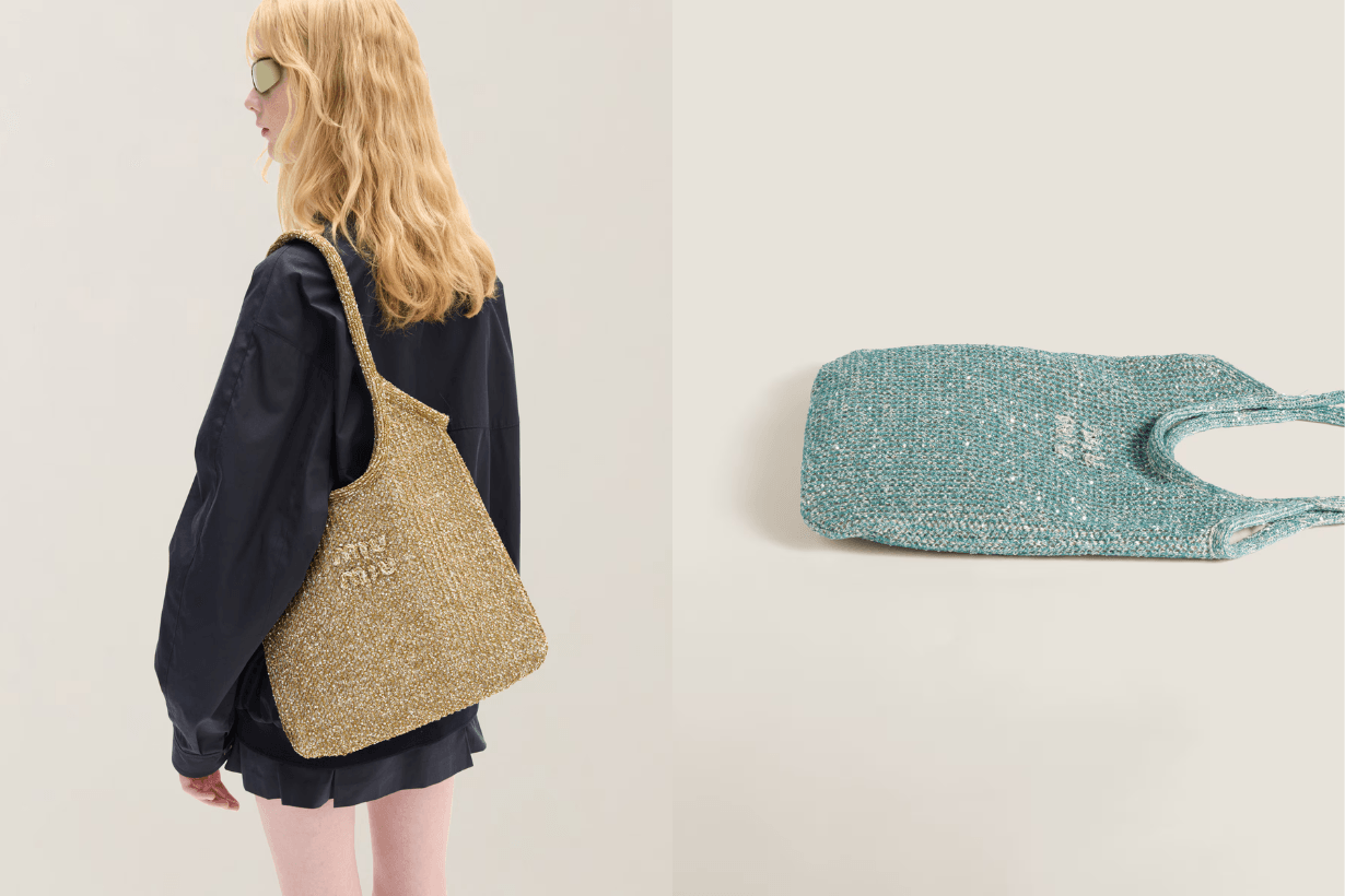 miu miu summer style Handbags Ivy Wander Beau woven fabric