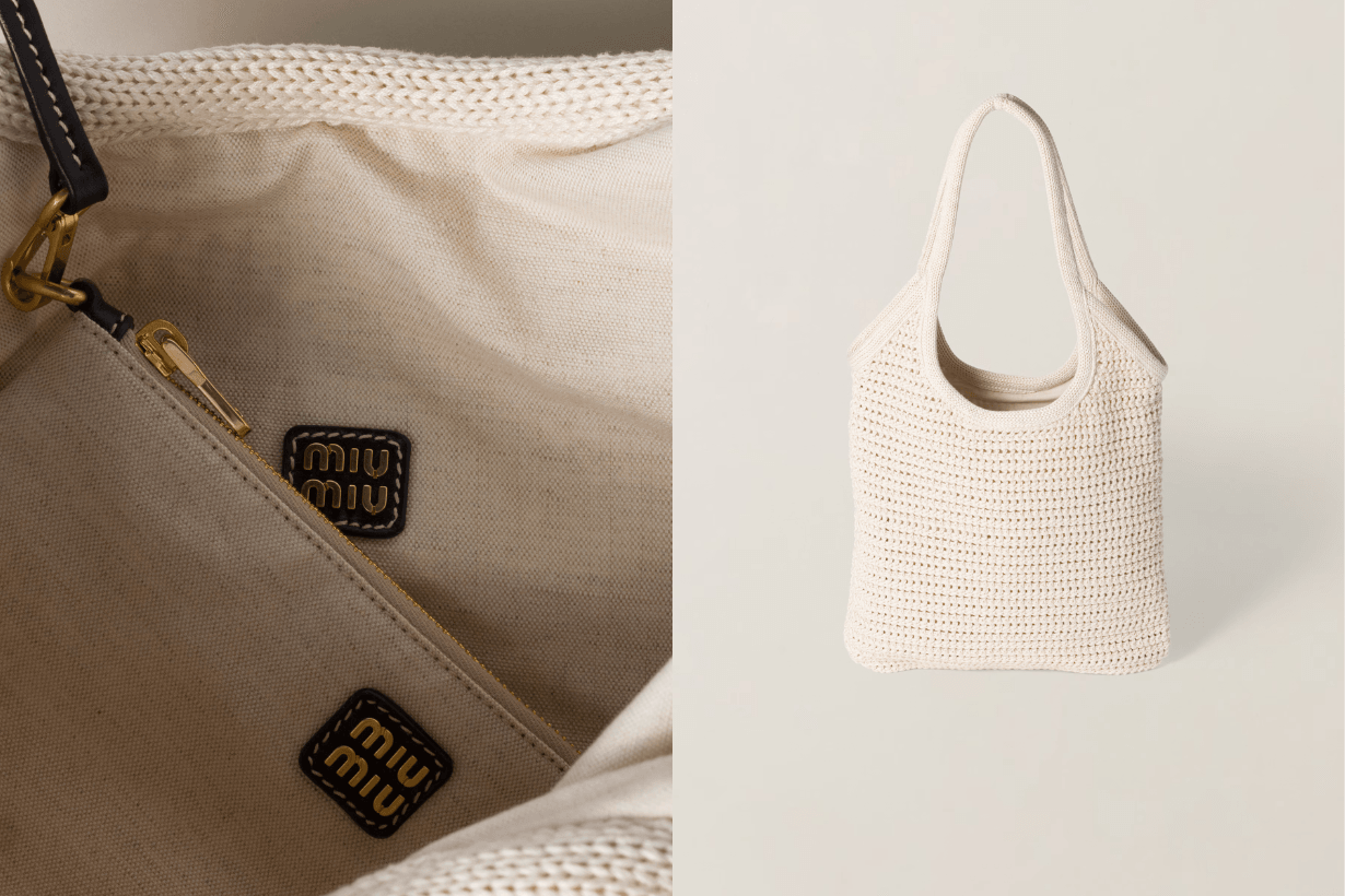 miu miu summer style Handbags Ivy Wander Beau woven fabric
