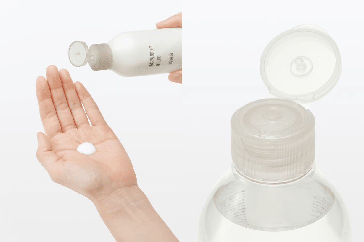 MUJI sensitive skin moisturising milk Cream toning water Moisture