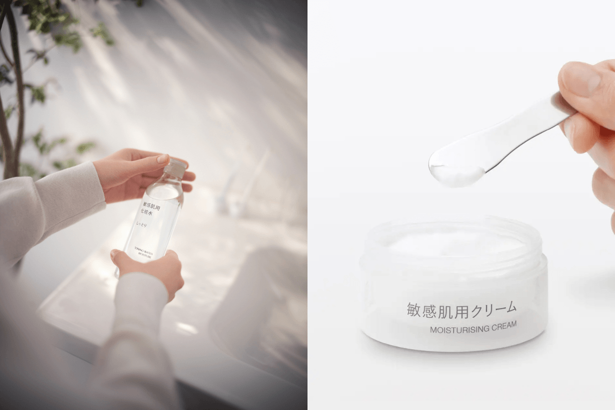 MUJI sensitive skin moisturising milk Cream toning water Moisture