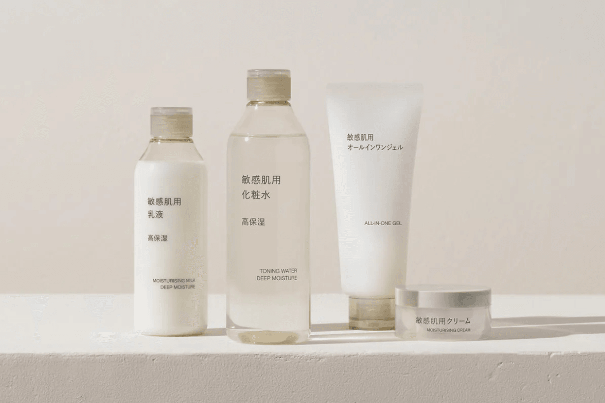 MUJI sensitive skin moisturising milk Cream toning water Moisture