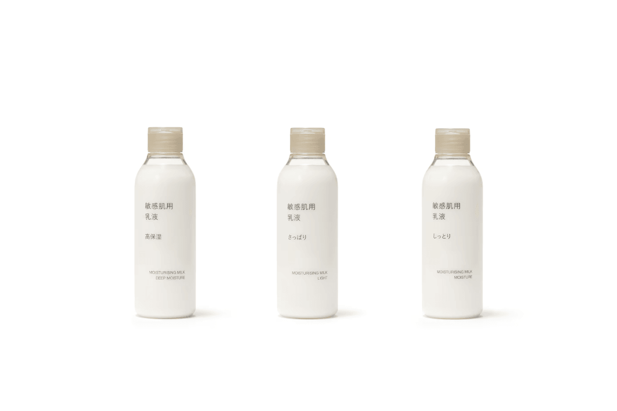 MUJI sensitive skin moisturising milk Cream toning water Moisture