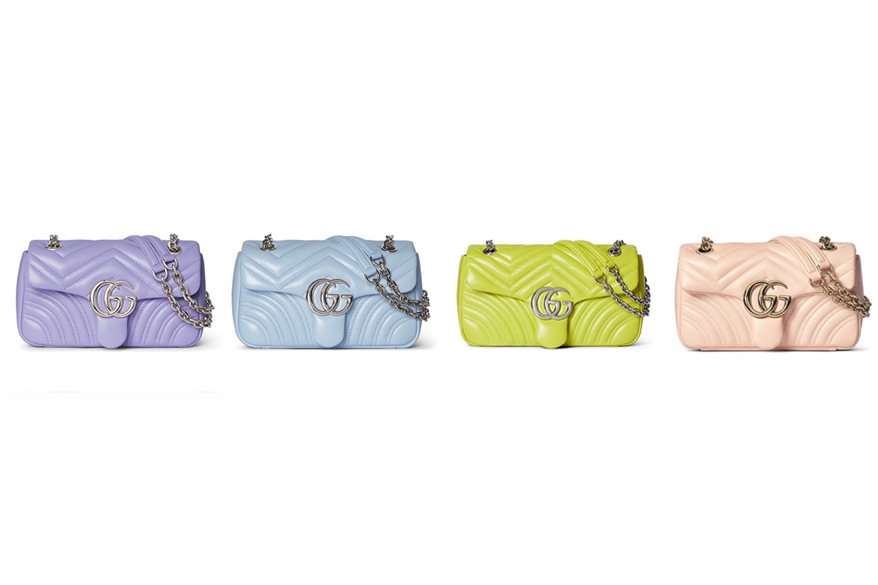 gucci GG Marmont new 2025 difference chain leather sorbet