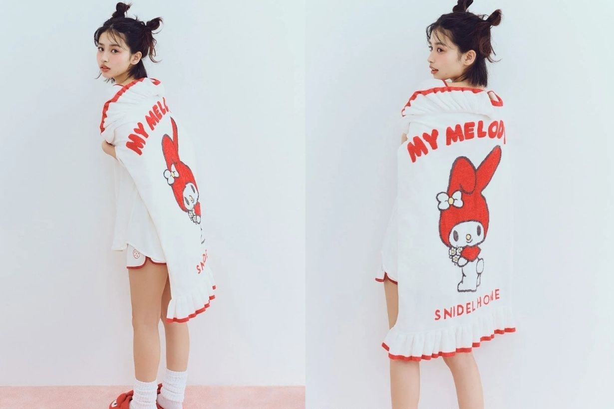 SNIDEL HOME x MY MELODY 首個夢幻聯乘登場：毛巾髮帶、髮夾、毛毛拖鞋及公仔掛飾…