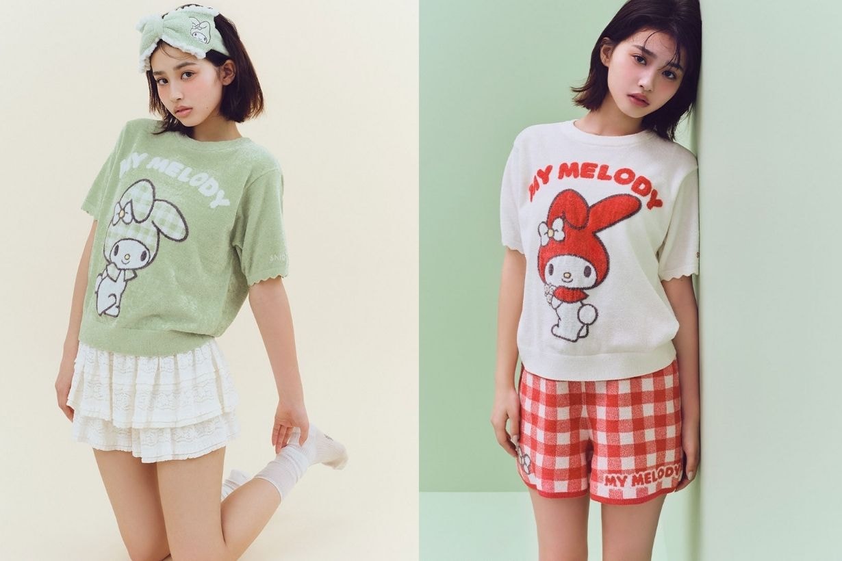 SNIDEL HOME x MY MELODY 首個夢幻聯乘登場：毛巾髮帶、髮夾、毛毛拖鞋及公仔掛飾…