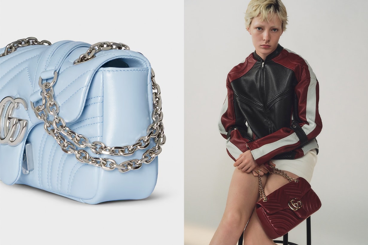 gucci GG Marmont new 2025 difference chain leather sorbet