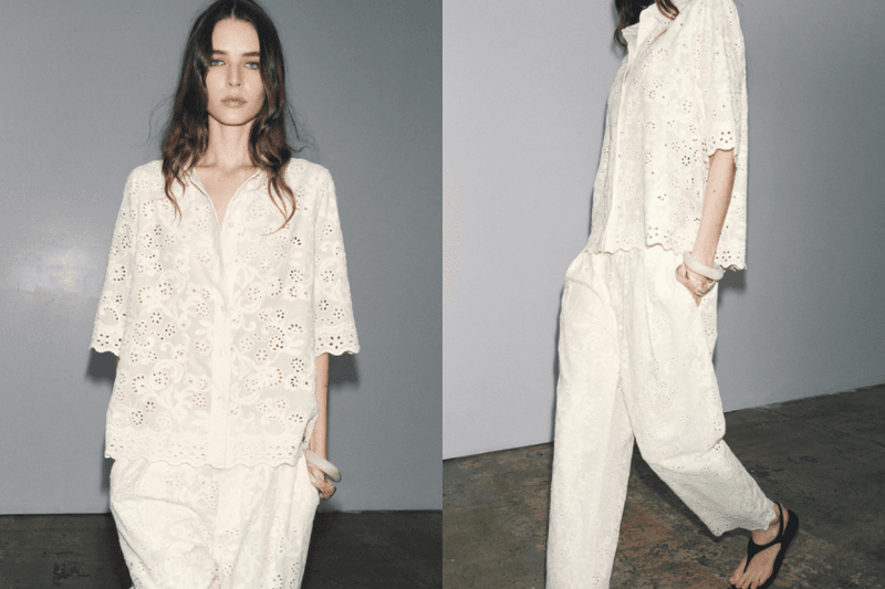 毫不費力的夏日精緻感：6 款 Zara、H&M 找到的「鏤空刺繡單品」，比亞麻還適合今年夏天！