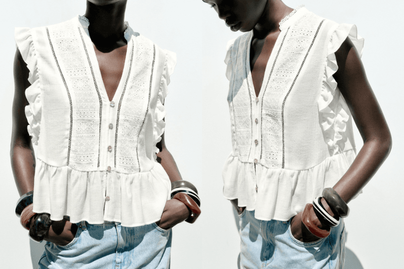 毫不費力的夏日精緻感：6 款 Zara、H&M 找到的「鏤空刺繡單品」，比亞麻還適合今年夏天！