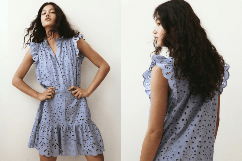毫不費力的夏日精緻感：6 款 Zara、H&M 找到的「鏤空刺繡單品」，比亞麻還適合今年夏天！