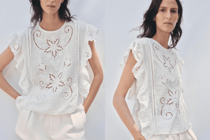 毫不費力的夏日精緻感：6 款 Zara、H&M 找到的「鏤空刺繡單品」，比亞麻還適合今年夏天！