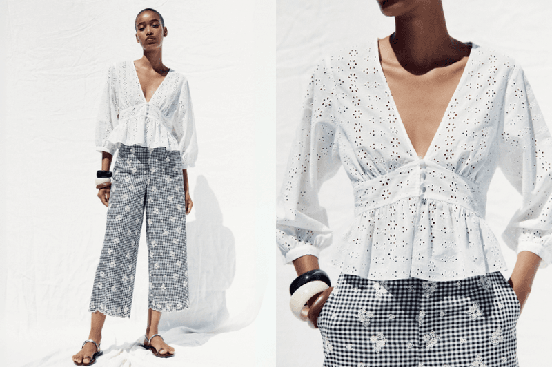 毫不費力的夏日精緻感：6 款 Zara、H&M 找到的「鏤空刺繡單品」，比亞麻還適合今年夏天！