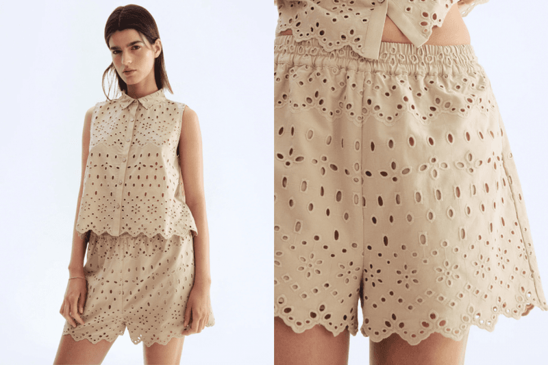 毫不費力的夏日精緻感：6 款 Zara、H&M 找到的「鏤空刺繡單品」，比亞麻還適合今年夏天！