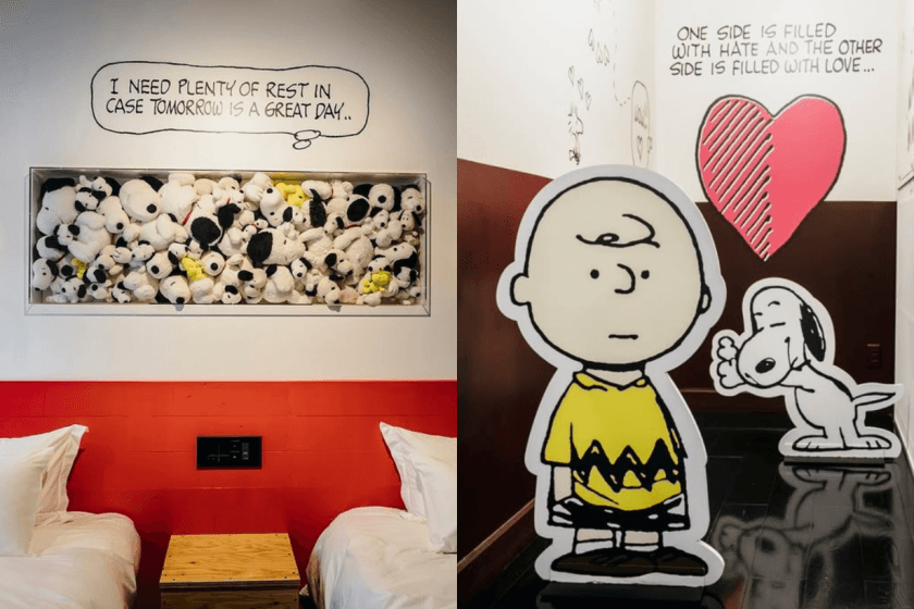 去日本不能錯過的可愛飯店:18 種 PEANUTS 漫畫主題房間,毛巾、拖鞋到早餐都是 Snoopy!