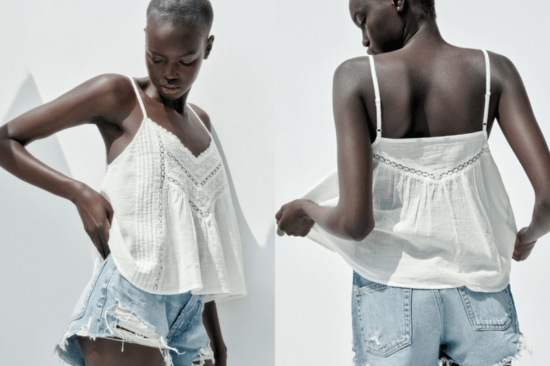 毫不費力的夏日精緻感：6 款 Zara、H&M 找到的「鏤空刺繡單品」，比亞麻還適合今年夏天！