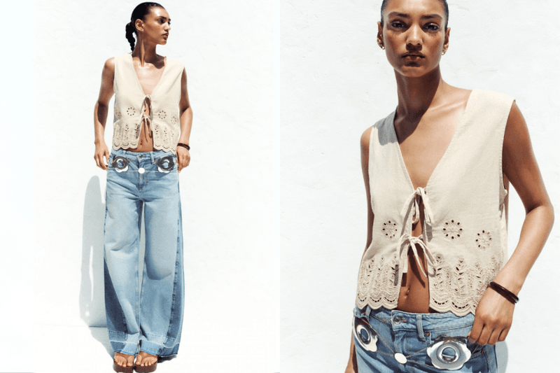 毫不費力的夏日精緻感：6 款 Zara、H&M 找到的「鏤空刺繡單品」，比亞麻還適合今年夏天！